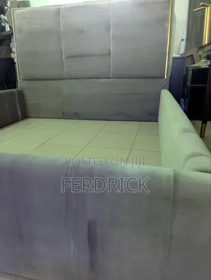 6 by 6 Fabric Bed Frame for Bedrooms