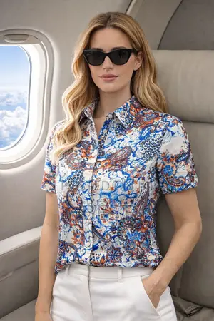High Quality Classic Turkey Ladies Short Sleeve Shirts