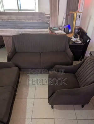 Set of 7 Seaters Fabric Sofa Set