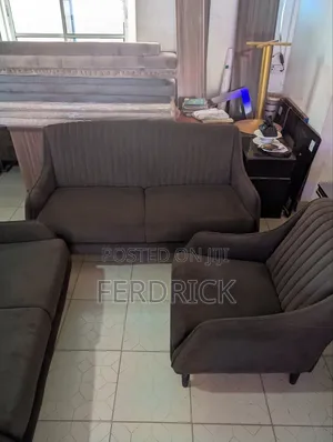 Set of 7 Seaters Fabric Sofa Set
