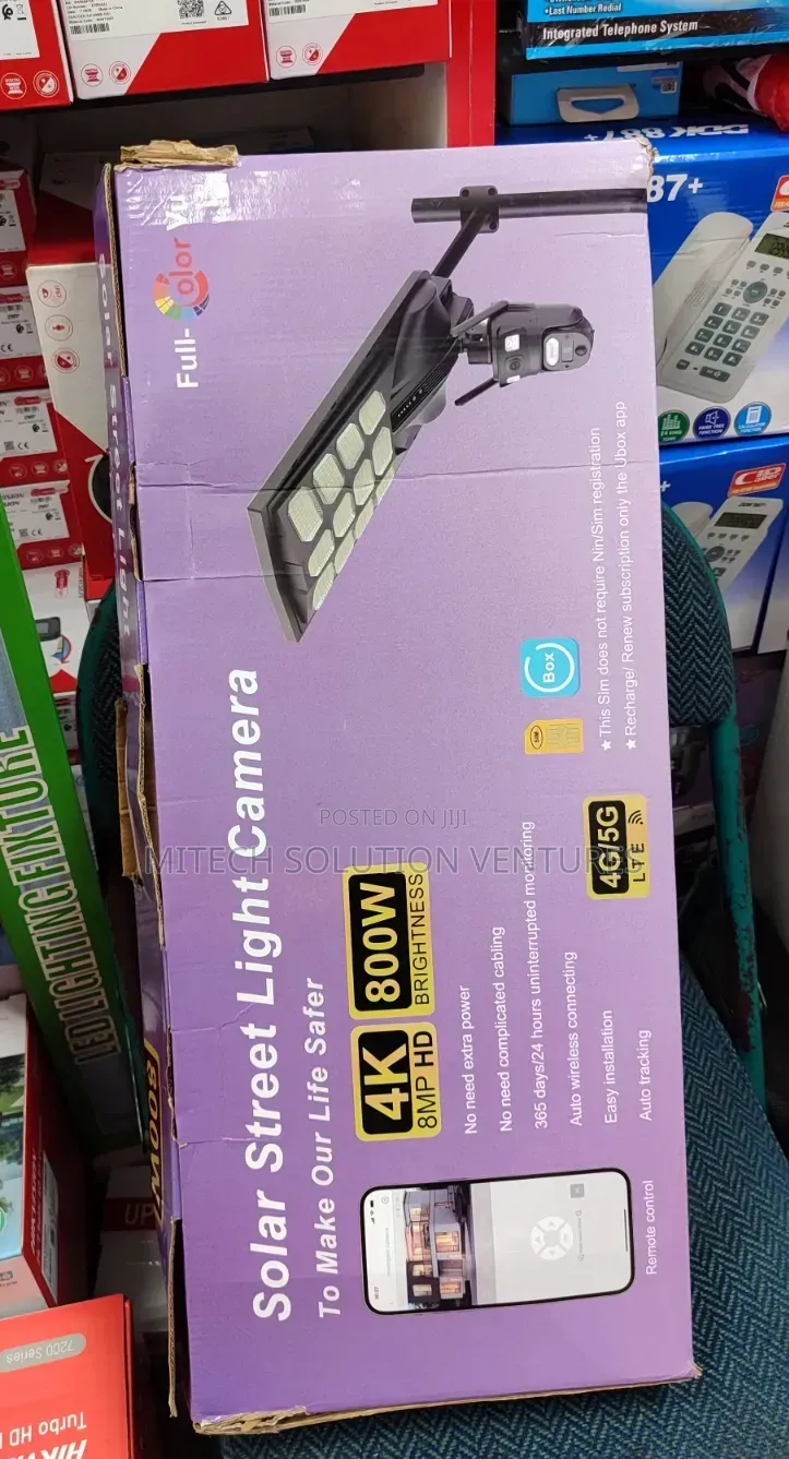 All-in-One Ubox Solar Street Light Camera