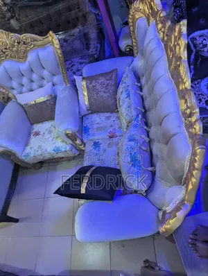 Minimalist 7 Seater Fabric Sofa Sets