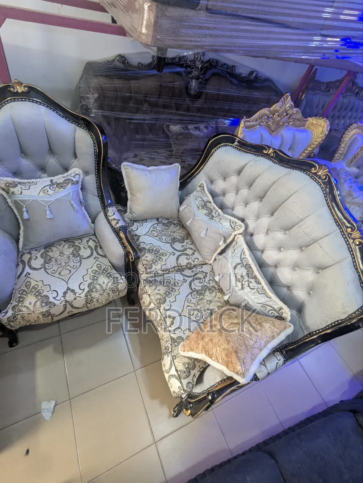 Endowed Set of Living Room Sofas