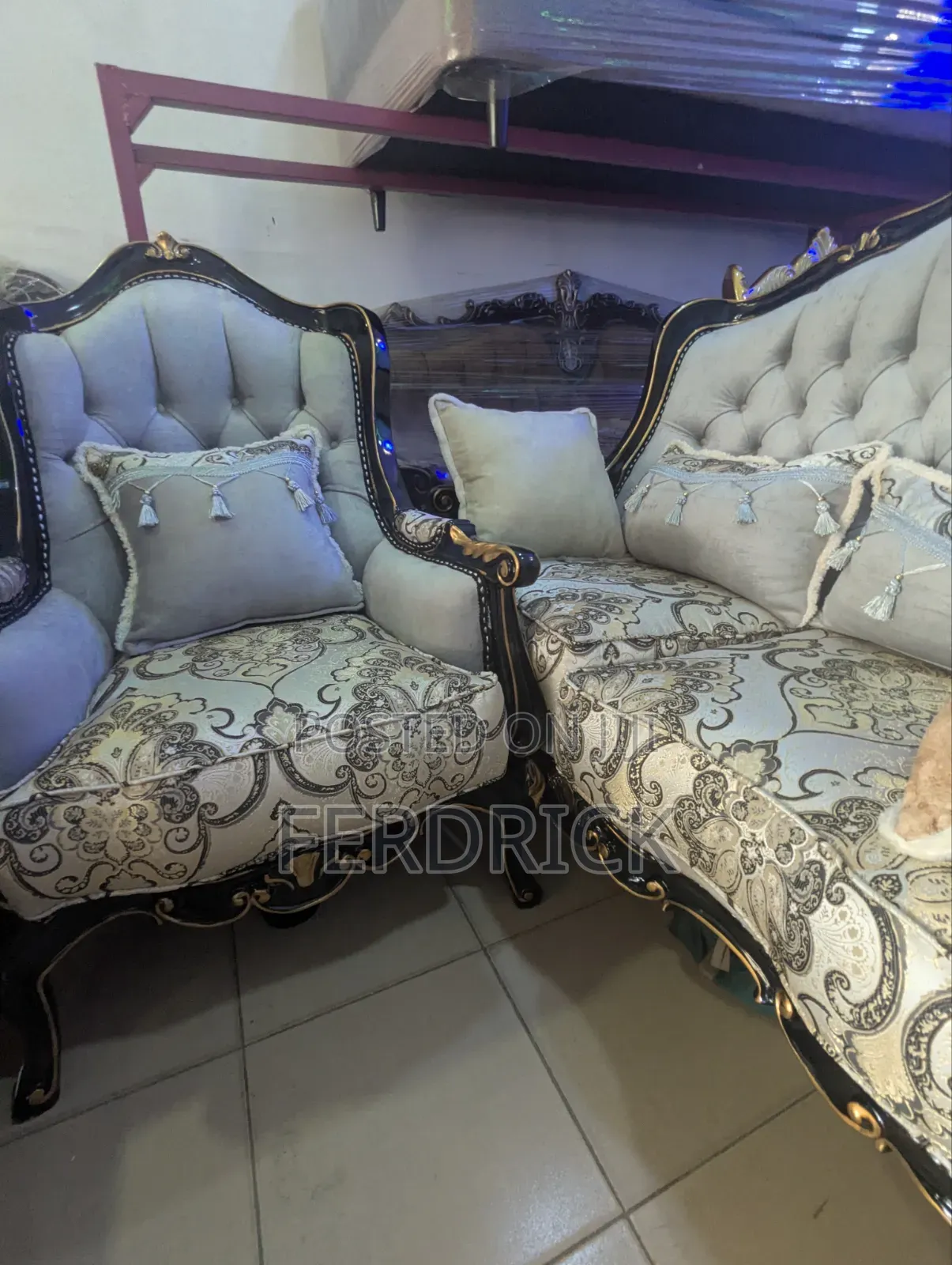 Endowed Set of Living Room Sofas