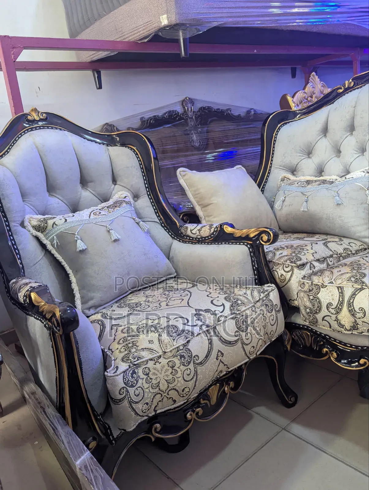 Endowed Set of Living Room Sofas