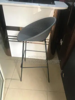 Gray High Barstool