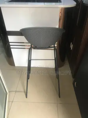 Gray High Barstool