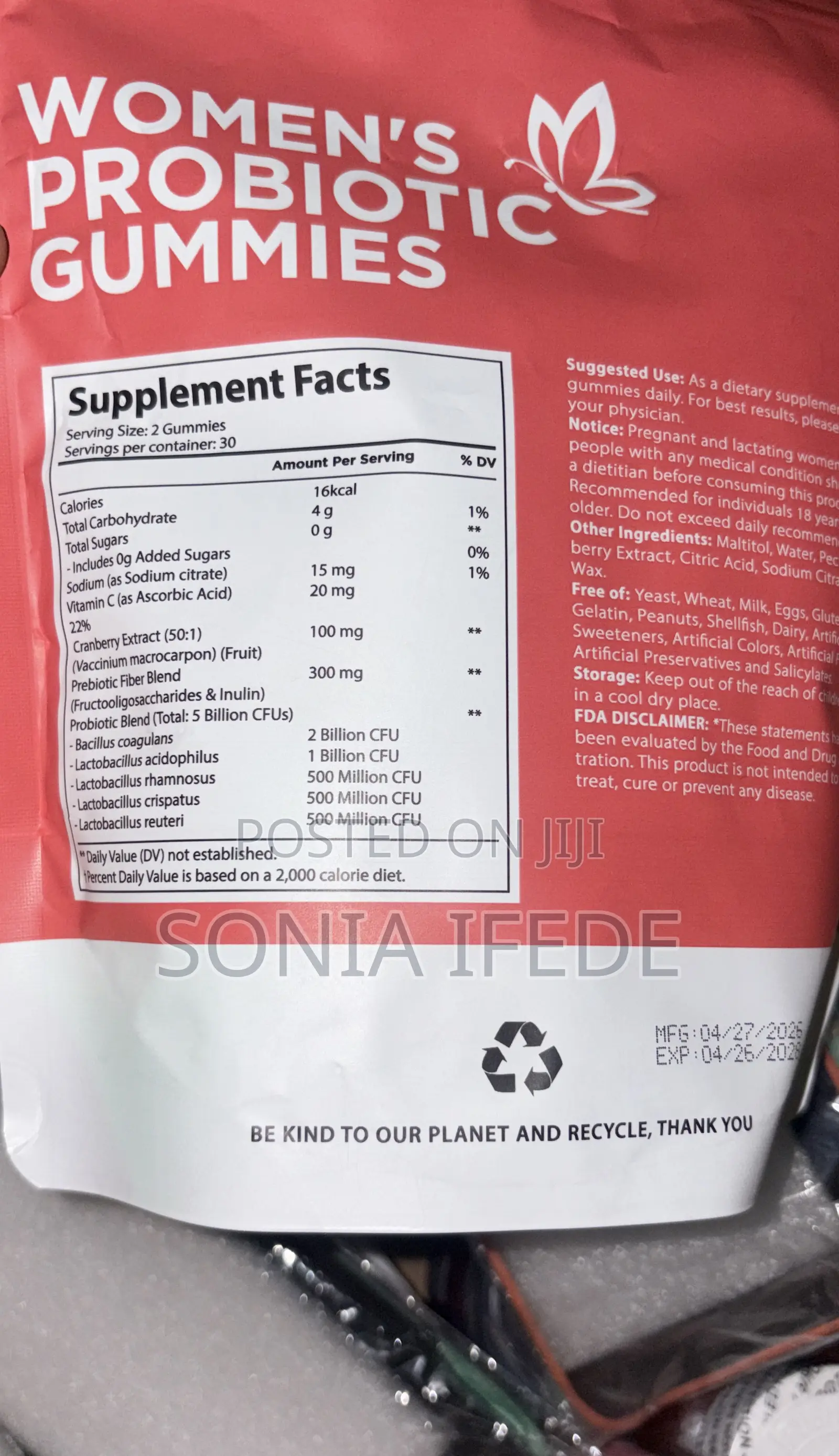 Woman’s Probiotic Gummies