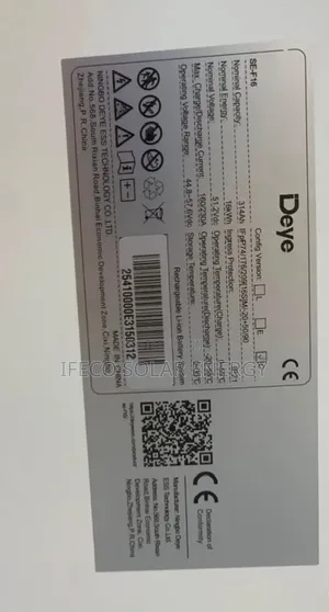 Deye Lithium Ion Battery 16kwh 48V