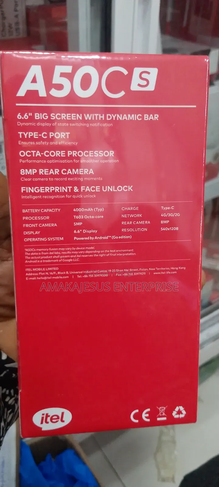 New Itel A50C 32 GB