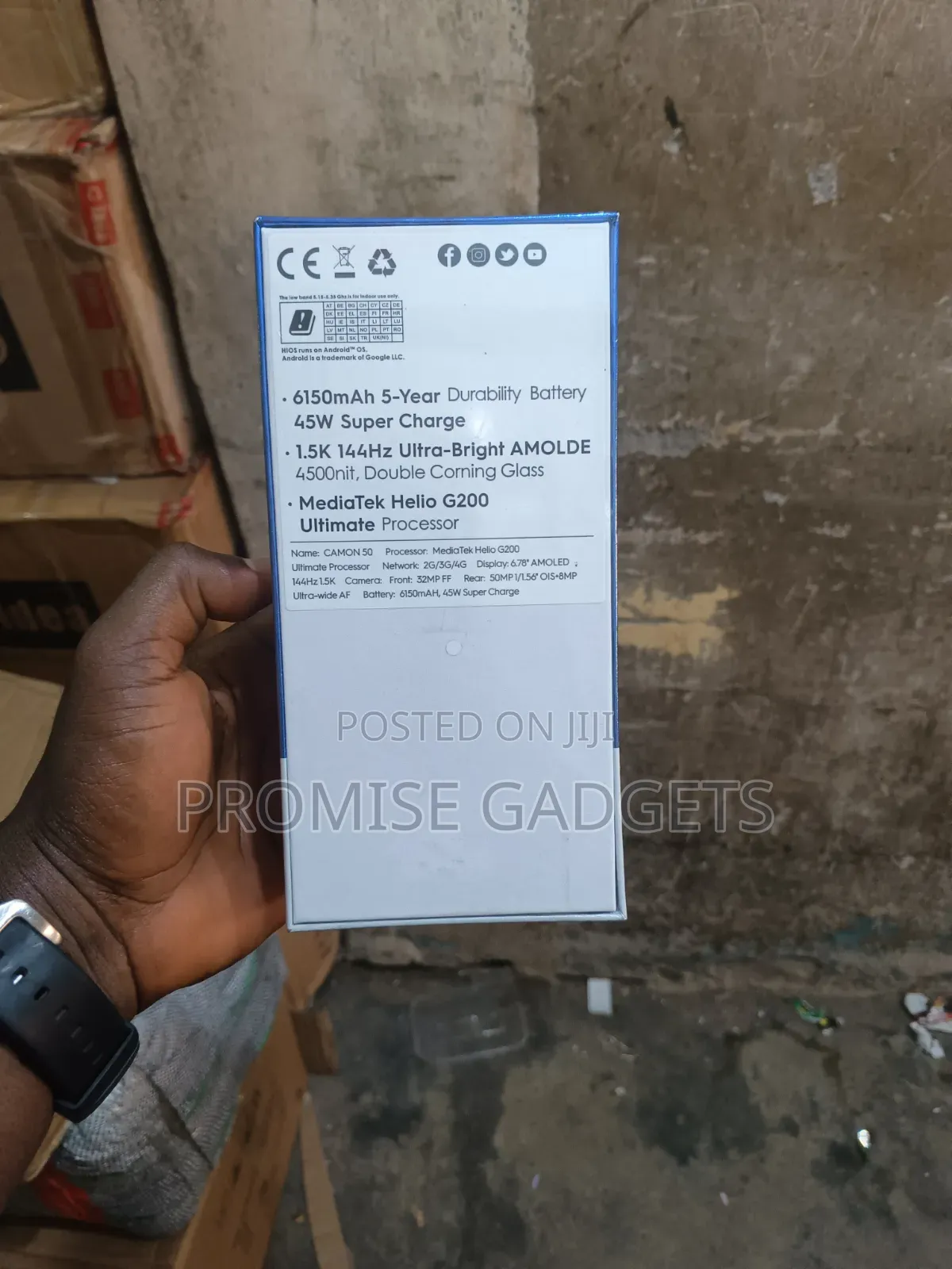 New Tecno Camon 50 256 GB