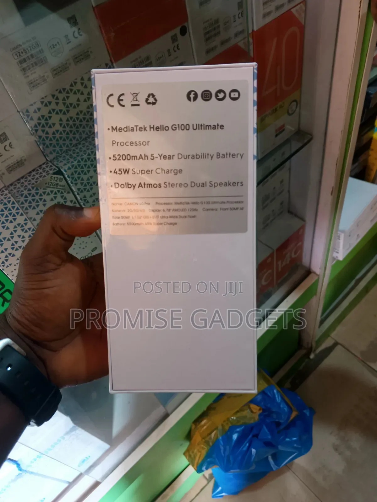 New Tecno Camon 40 Pro 5G 256 GB