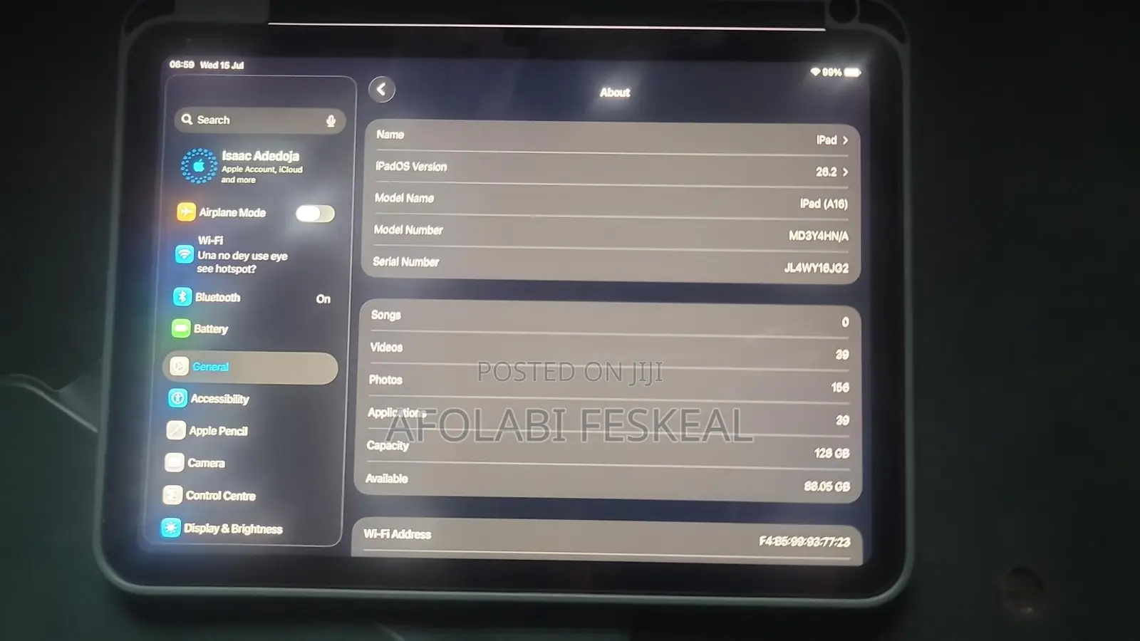 Apple iPad (2025) 128 GB White