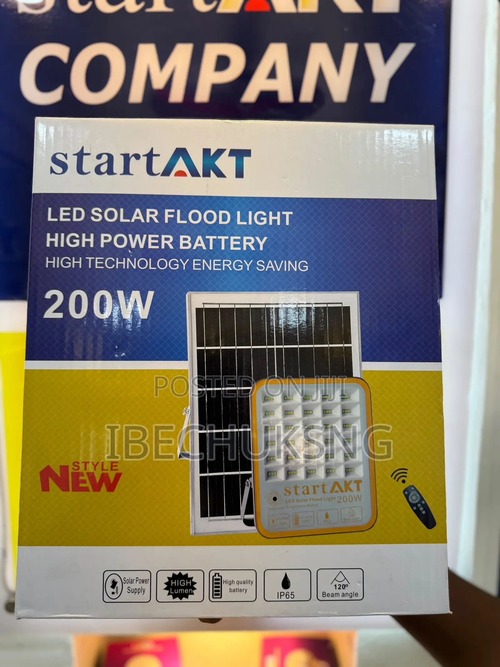 200 Watts Start Akt Flood Seperate Panel Solar Light