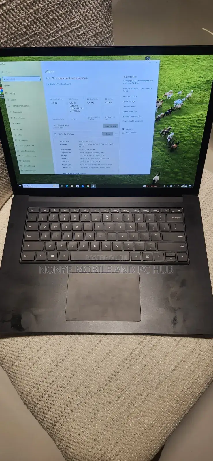 Laptop Microsoft Surface Laptop 3 16GB Intel Core i7 SSD 500GB