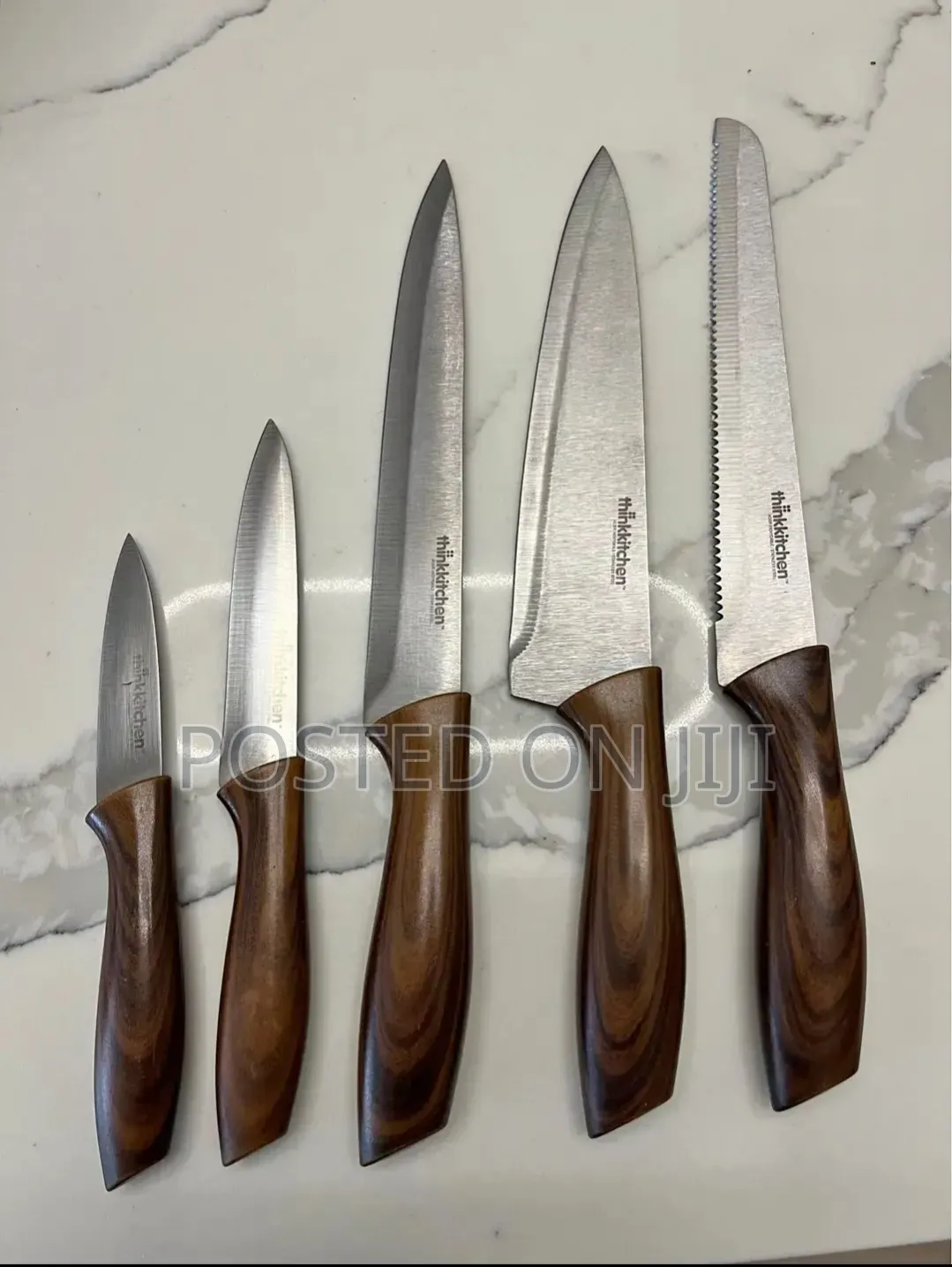Thinkkitchen 6-Piece Knife Set With Block
