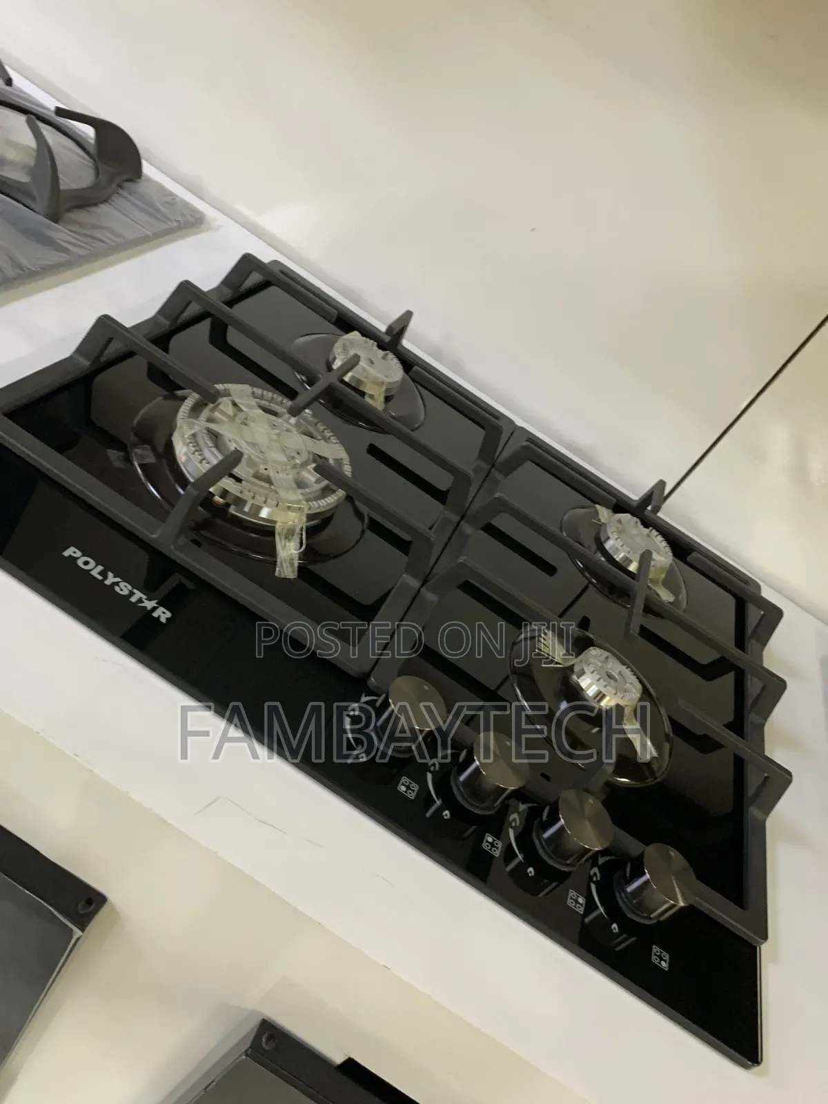 Premium Polystar 4 Burner Gas Hob With Auto Ignition