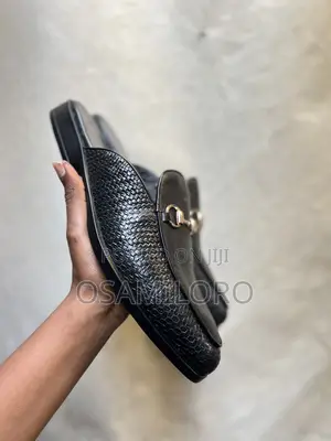 Black Horsebit Mule Loafer