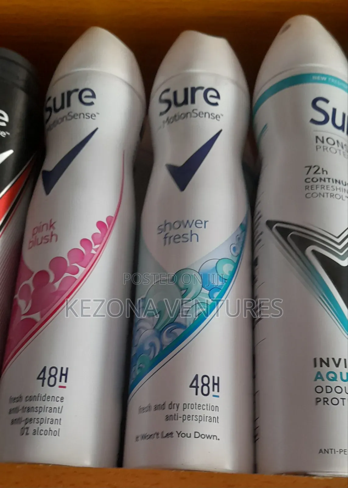 Sure Deodorant and Dove Deodorant