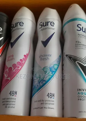 Sure Deodorant and Dove Deodorant