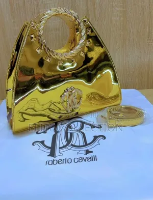 Luxury Glossy Roberto Cavalli Bag Available in Colours, Big Size