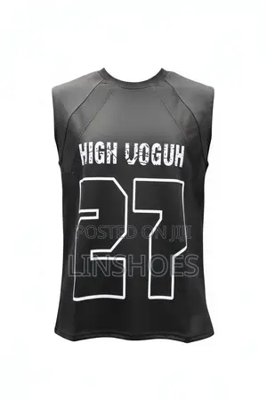 Men’s Sleeveless Graphic Sports Tank Top – Grey, Black Wine Red