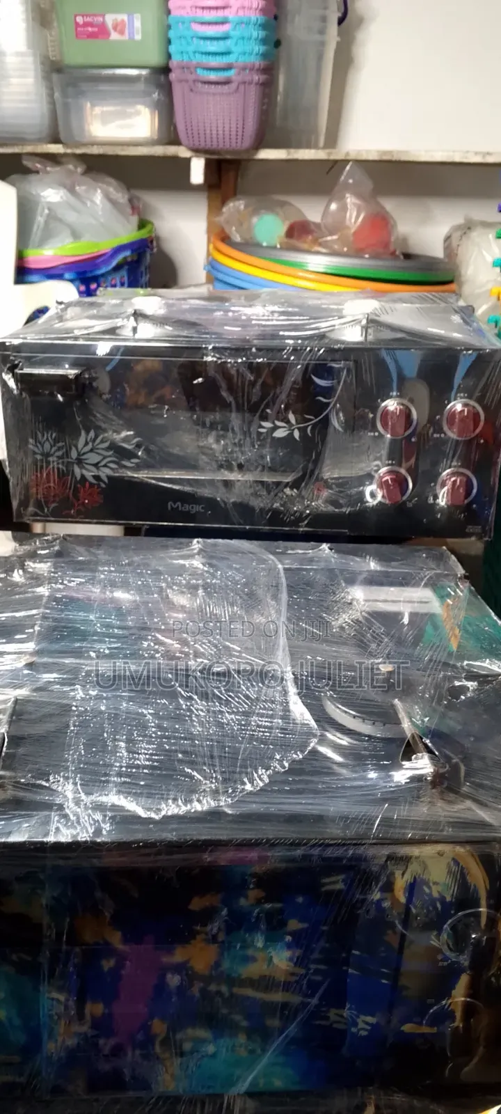 3 Burner Box Table Top Cooker With Oven