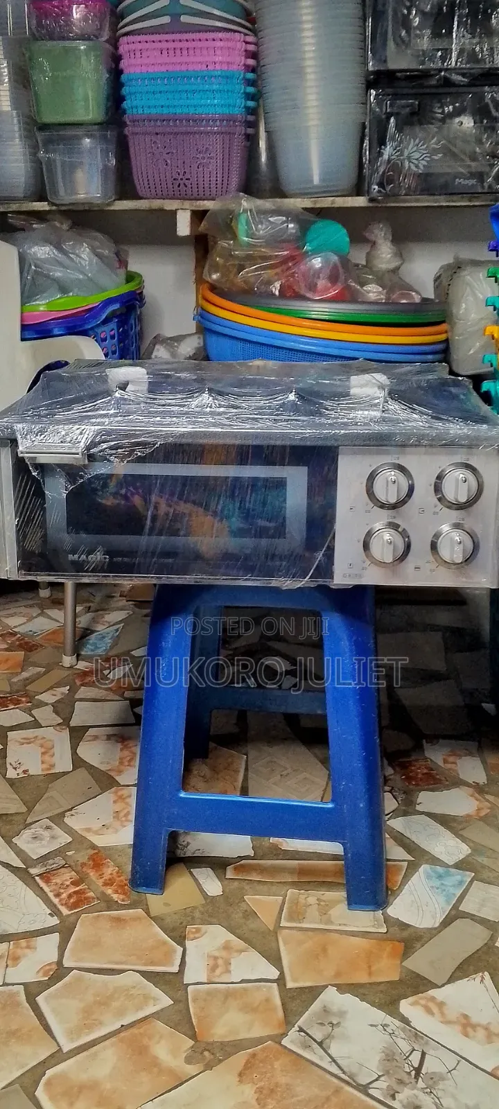 3 Burner Box Table Top Cooker With Oven