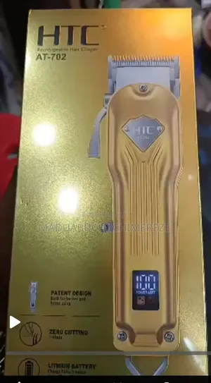 HTC AT-702 Professional Rechargeable Hair Clipper | Zero Gap T-Blade
