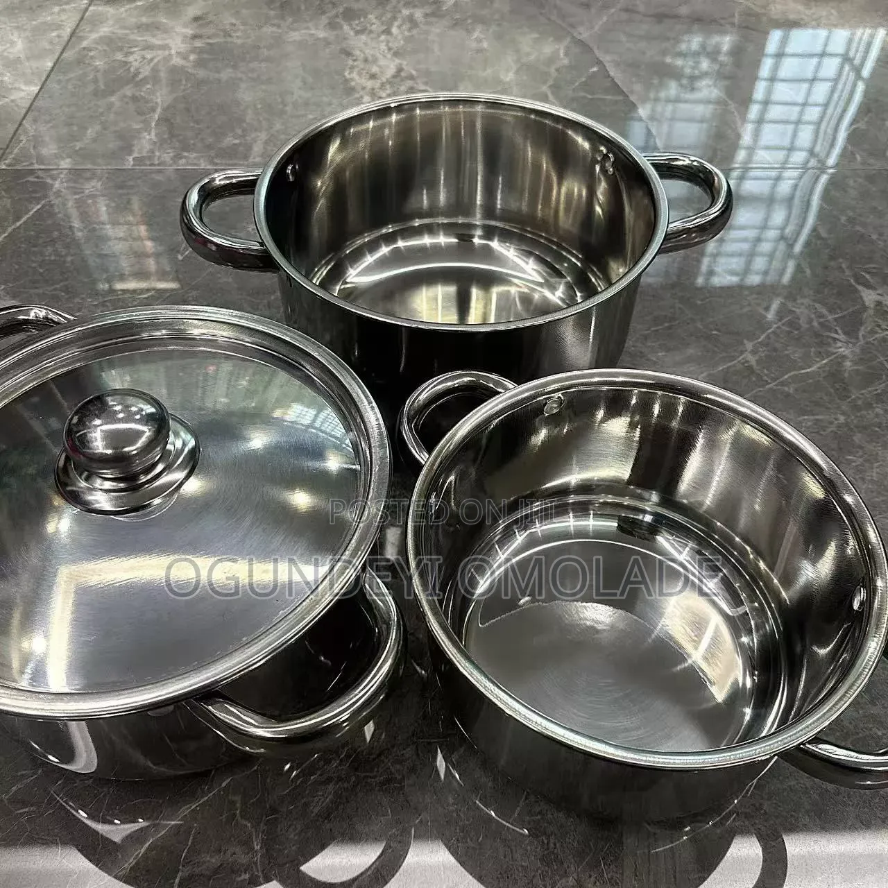 8pcs Set of Stainless Steel Pot