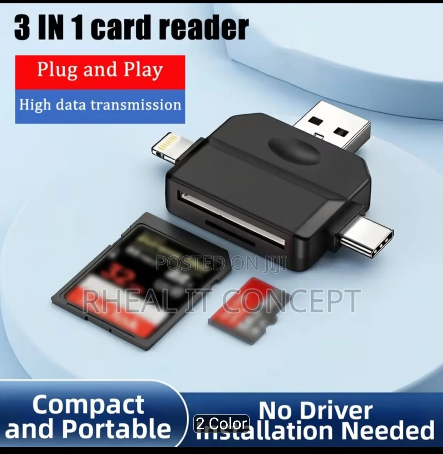 3 in 1 Memory Card Reader