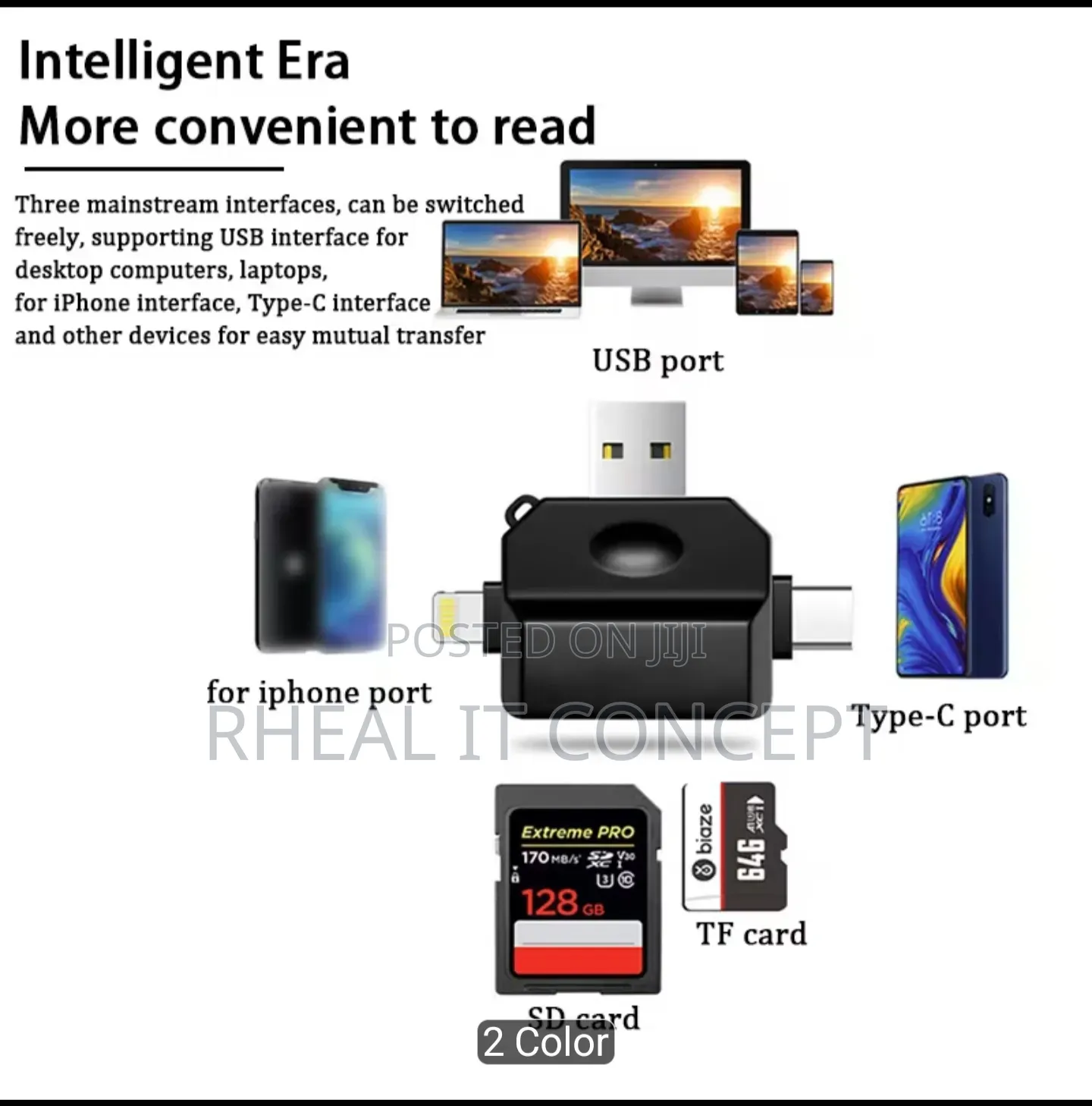 3 in 1 Memory Card Reader