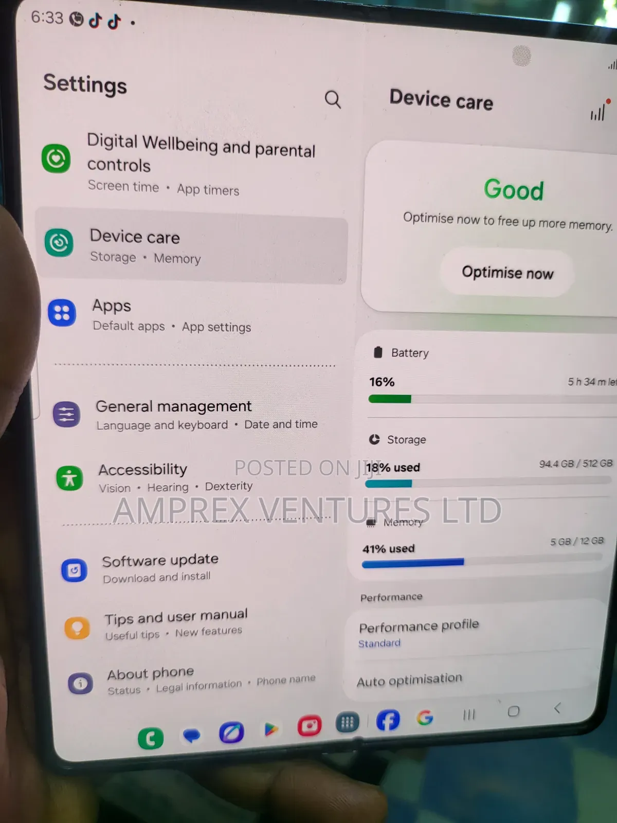 Samsung Galaxy Z Fold4 512 GB Blue