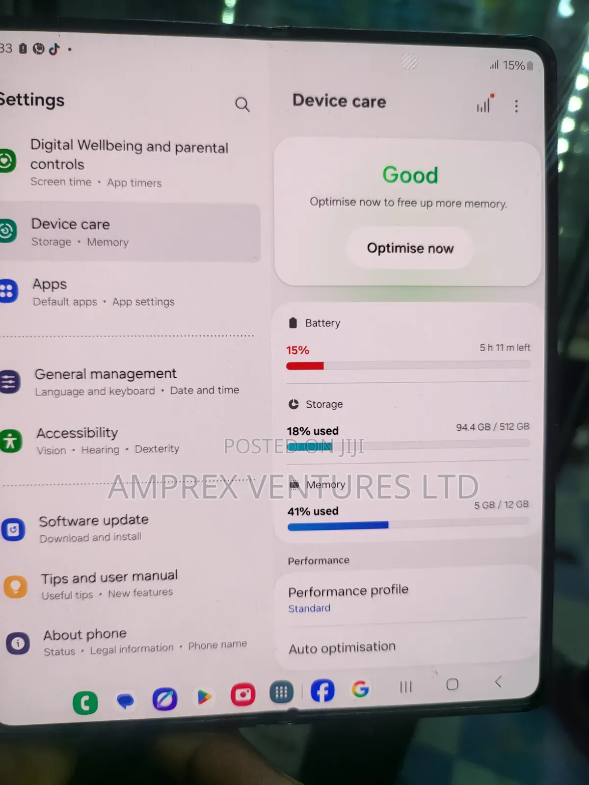 Samsung Galaxy Z Fold4 512 GB Blue