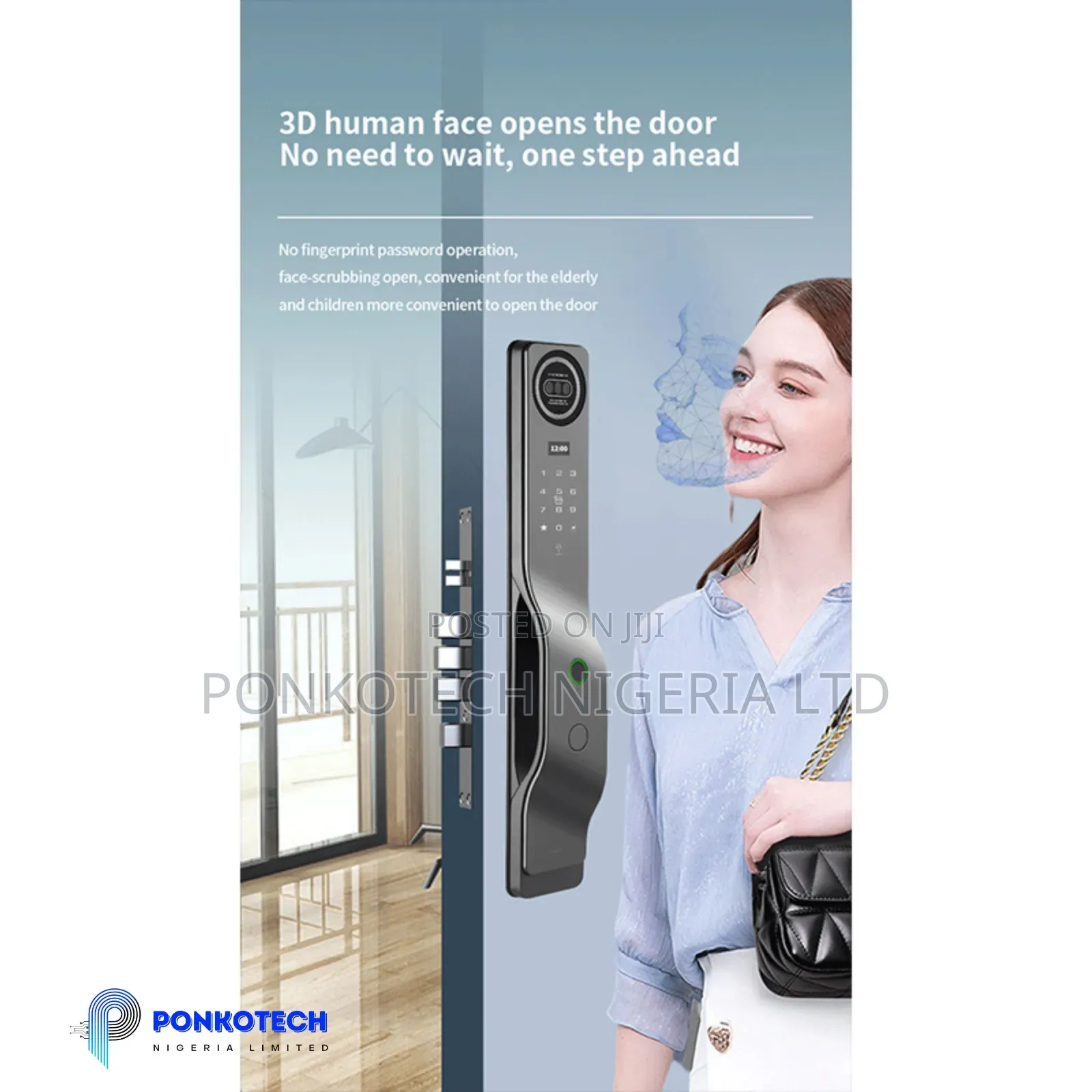 Facial Recognition Smart Door Lock Installation Abuja