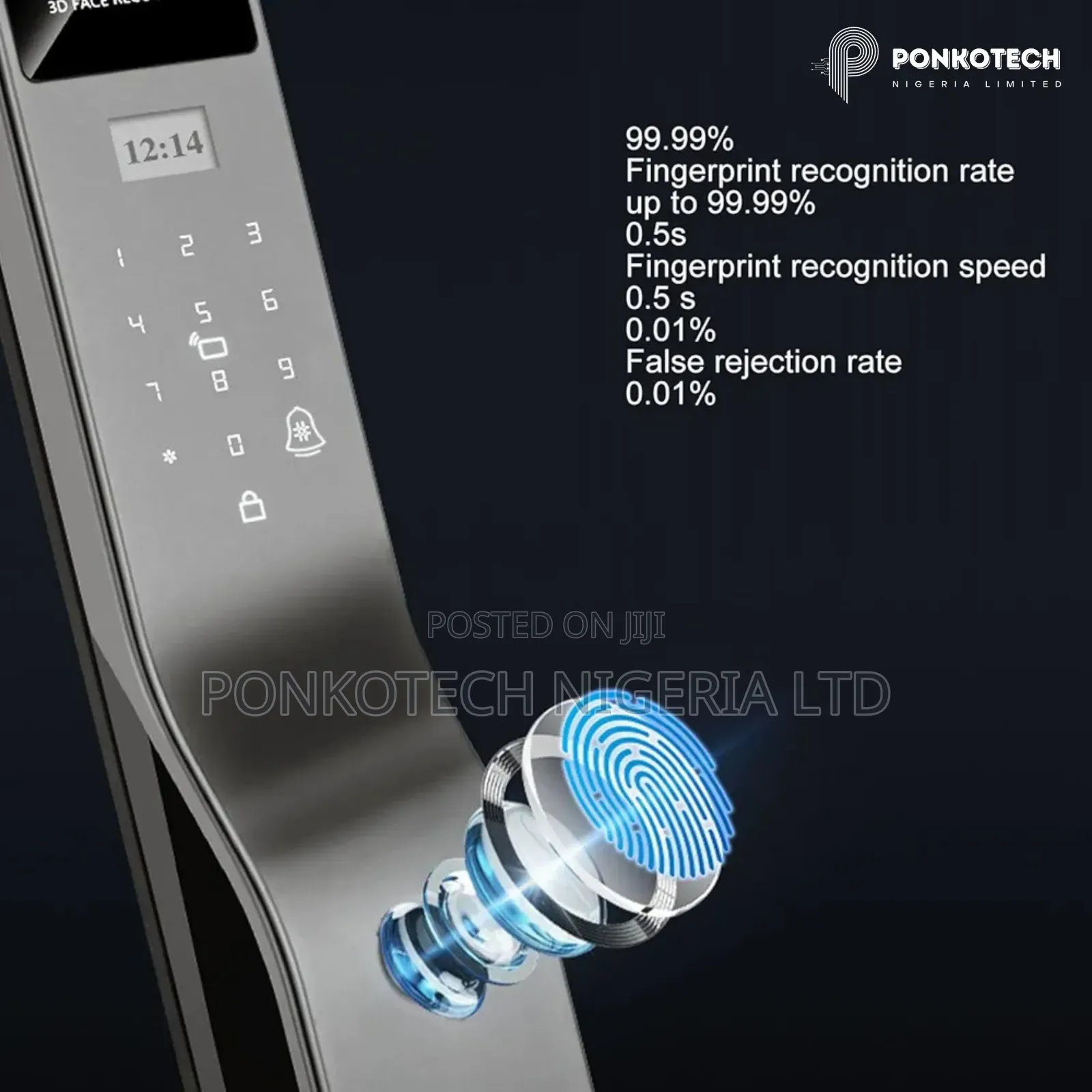 Facial Recognition Smart Door Lock Installation Abuja