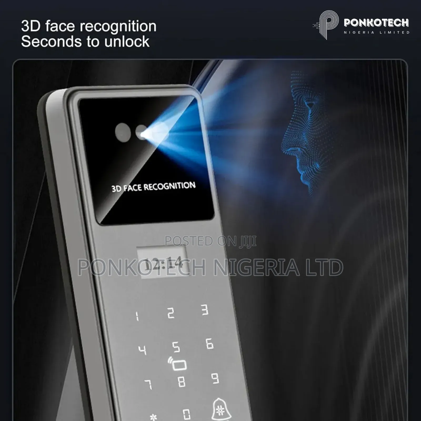Facial Recognition Smart Door Lock Installation Abuja