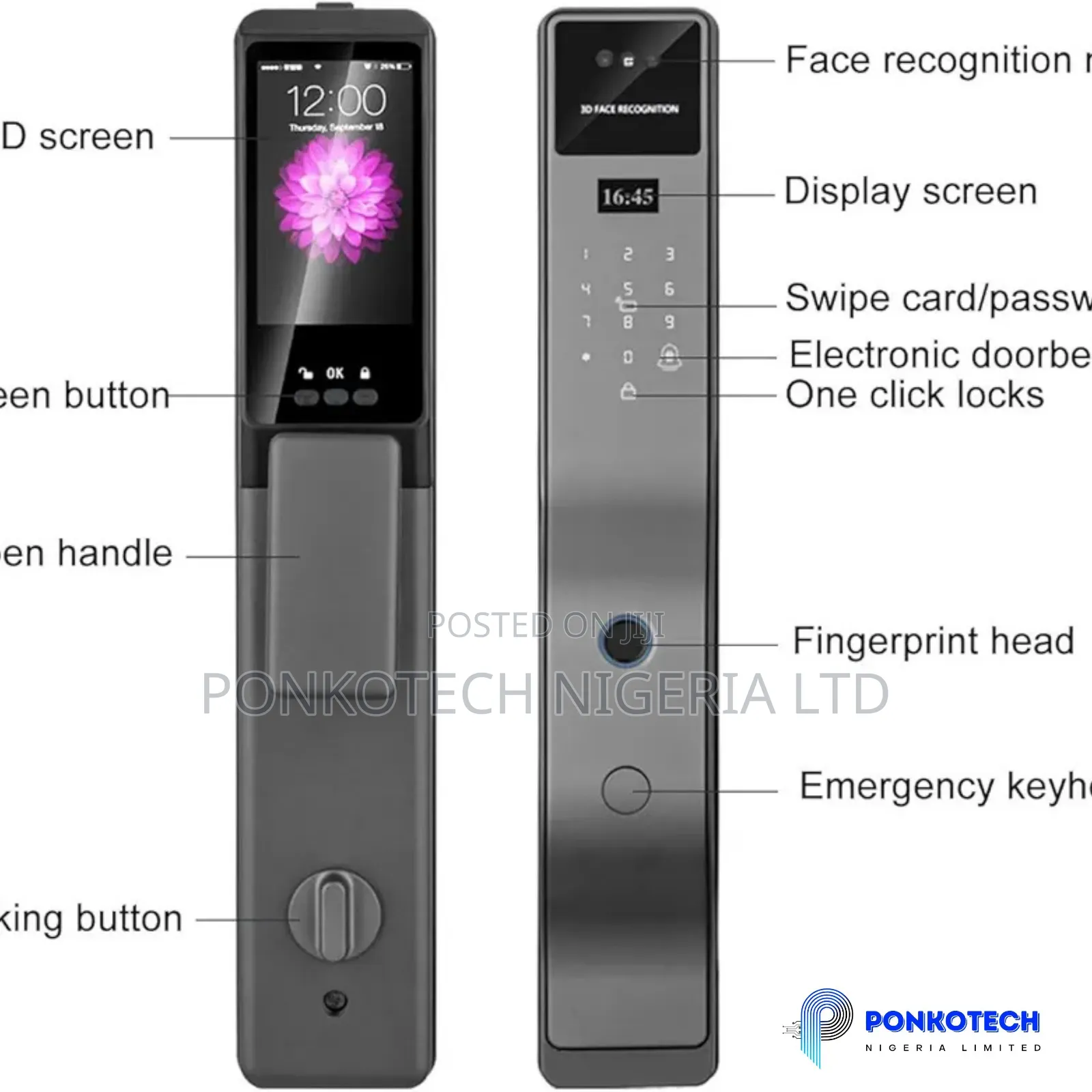 Facial Recognition Smart Door Lock Installation Abuja