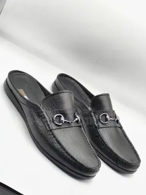 Premium Leather Mules Half Shoes