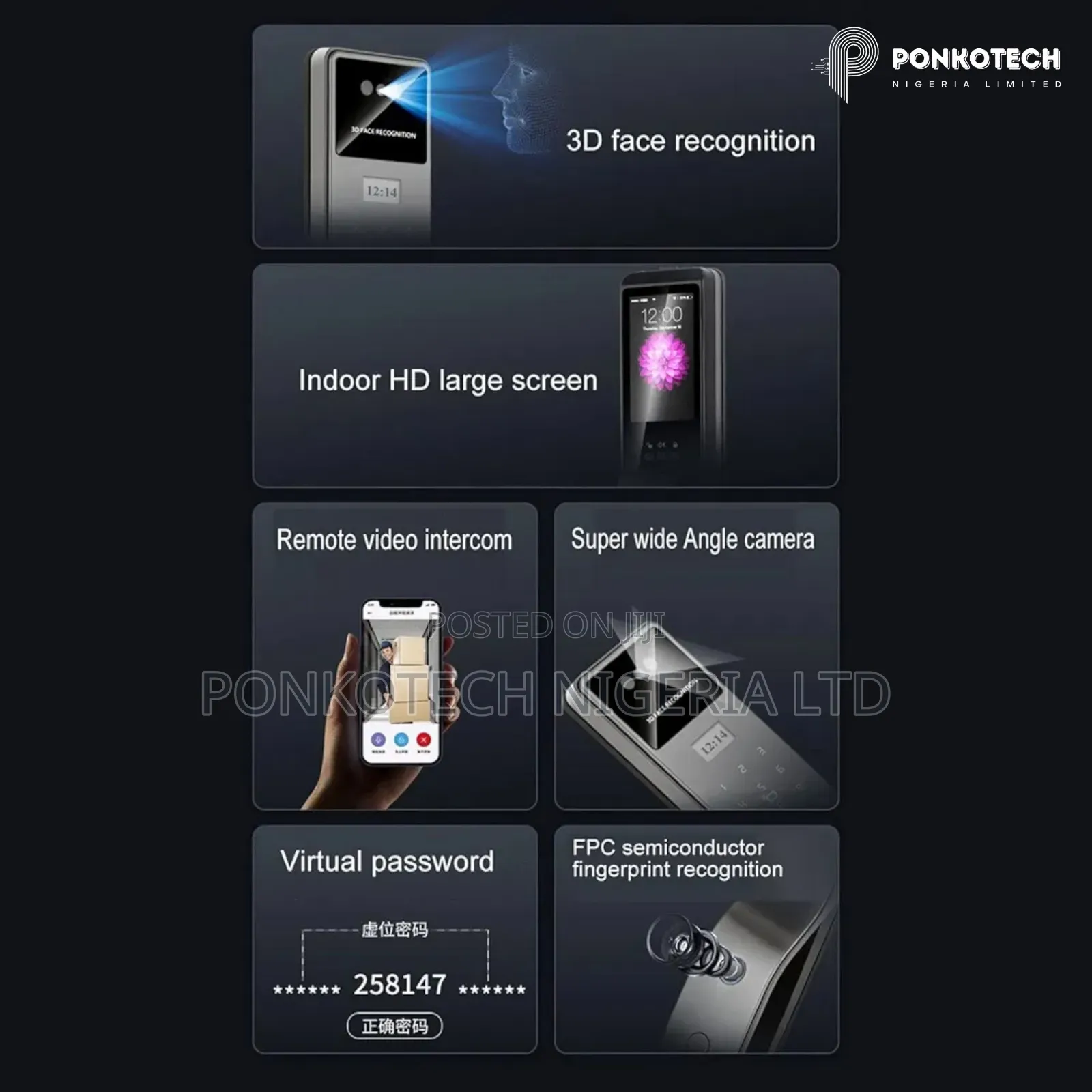 Facial Recognition Smart Door Lock Installation Abuja