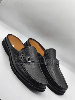 Premium Leather Mules Half Shoes