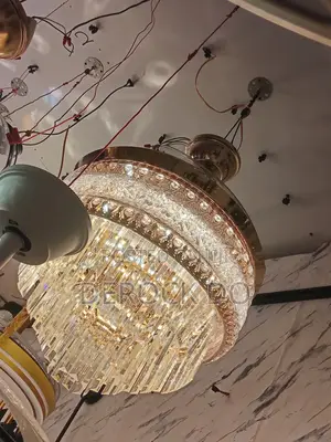Crystal Fan Chandelier