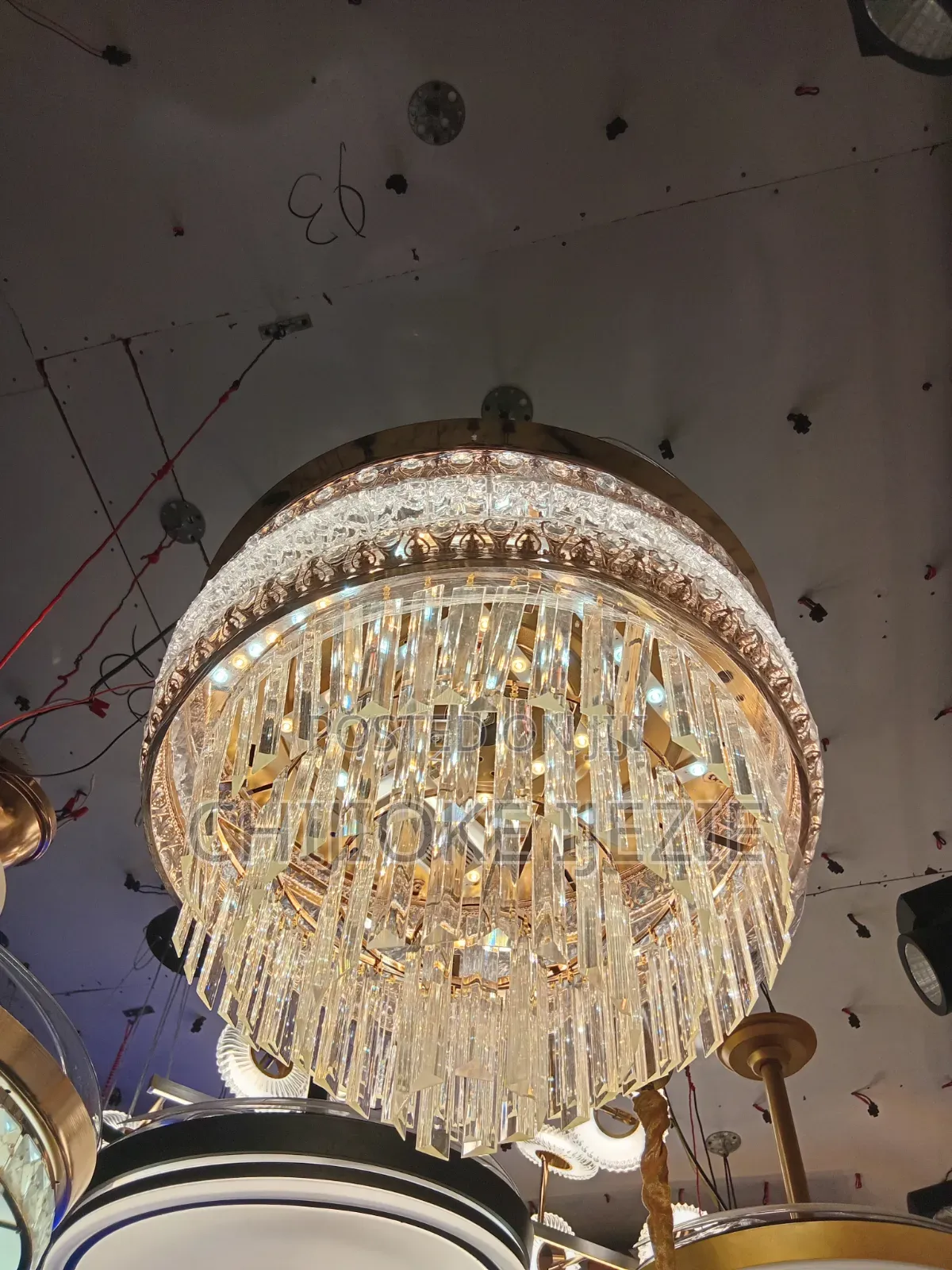 Crystal Fan Chandelier