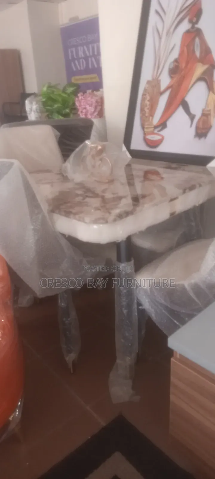 Imported Marble Top 4 Sitter Dining Table