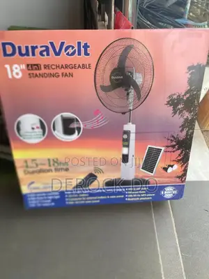 18" Duravolt Solar Standing Fan