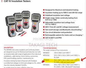 MIT420/2 Megger Insulation Resistance Tester
