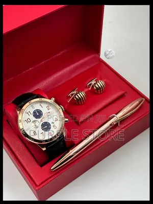 Tommy Hilfiger Chronograph Leather Watches, Pen and Cufflinks Set