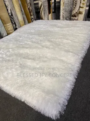 5 by 7 Turkey Luxurious Shaggy Center Rug