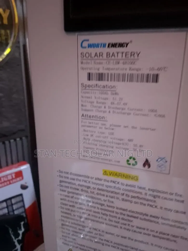 Cworth 5kwh 51.2v Lithium Battery