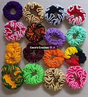 Handmade Crochet Scrunchies